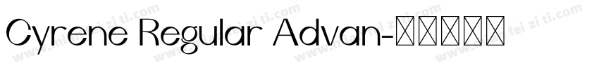Cyrene Regular Advan字体转换